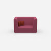 Modern two-seater modular sofa from the front