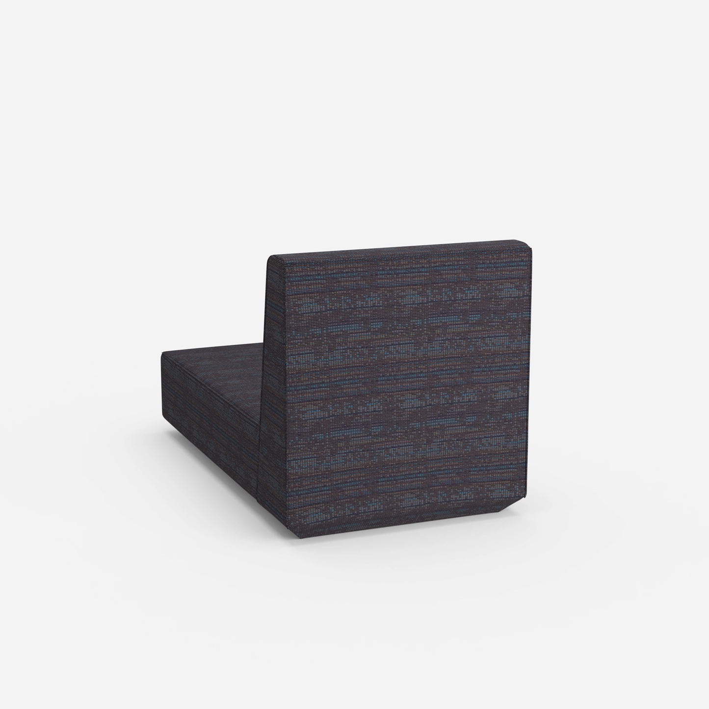 Modular recamiere with high backrest from behind