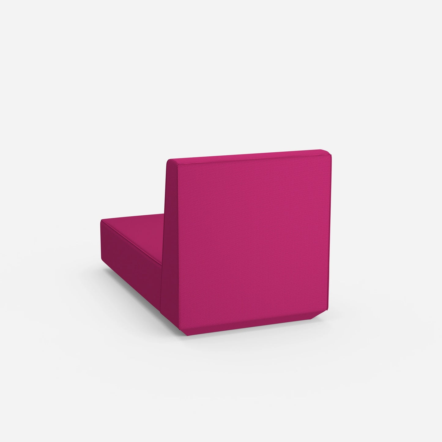 Modular recamiere with high backrest from behind