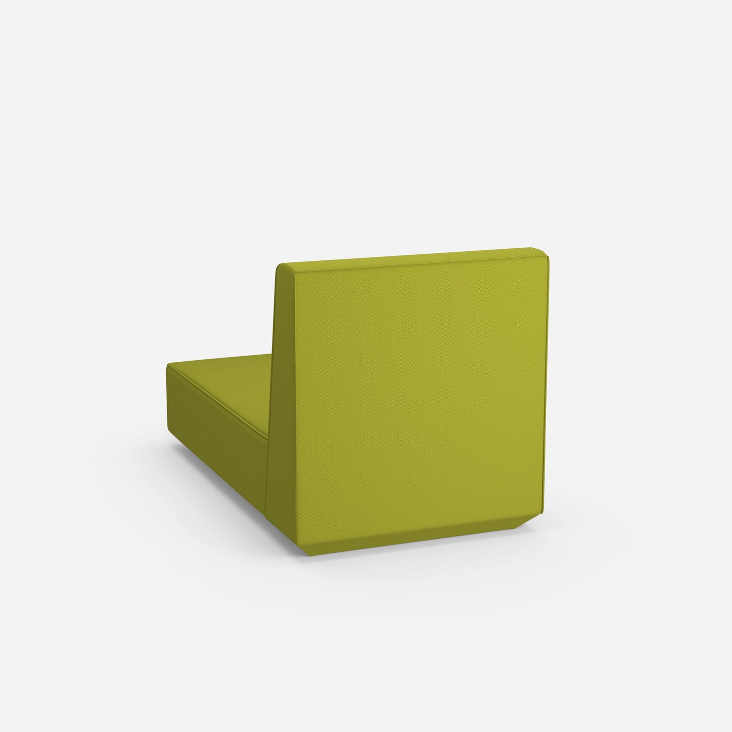 Modular recamiere with high backrest from behind