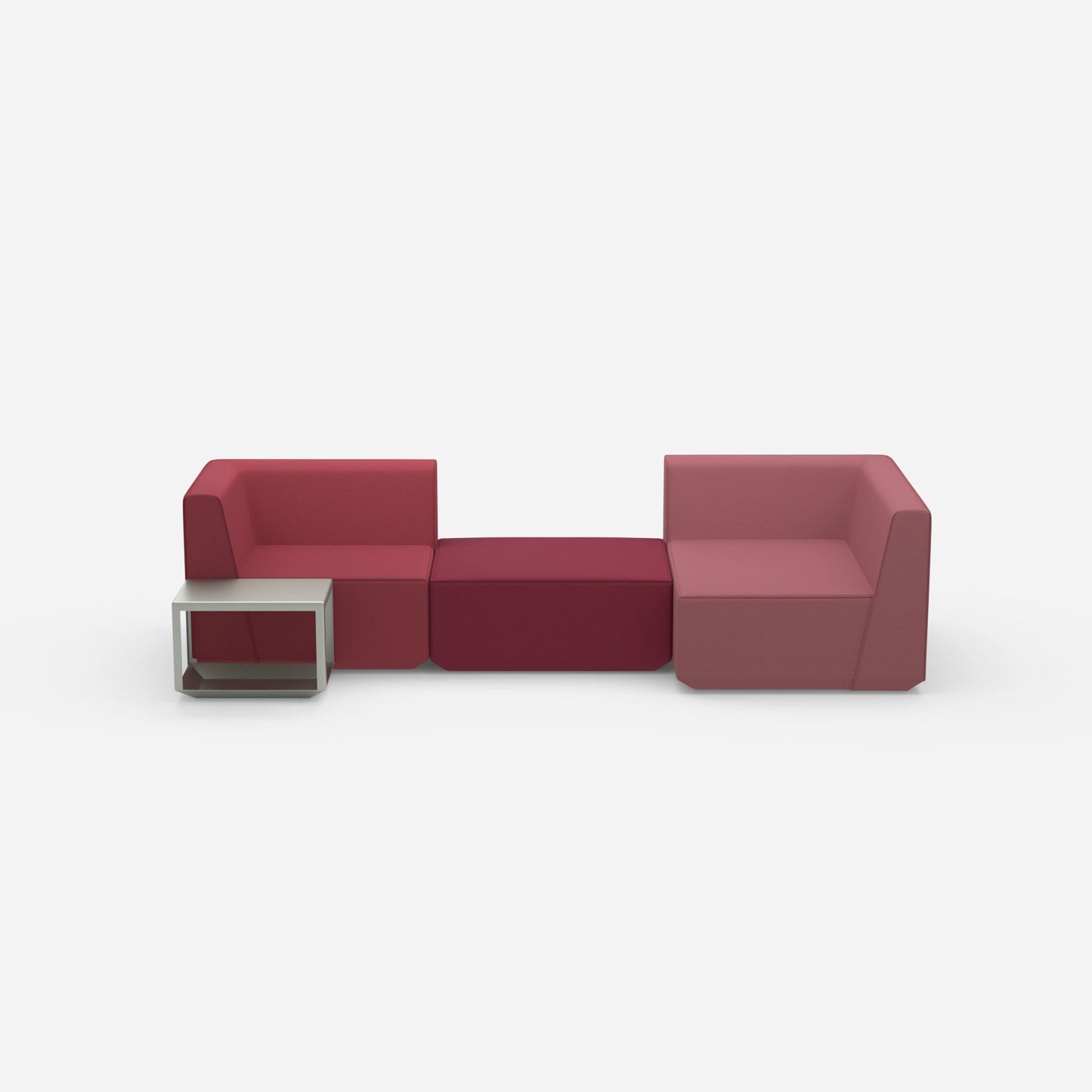 Modular sofa landscape from the front
