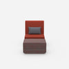 Modular & comfortable reading chair from the front