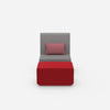 Modular & comfortable reading chair from the front