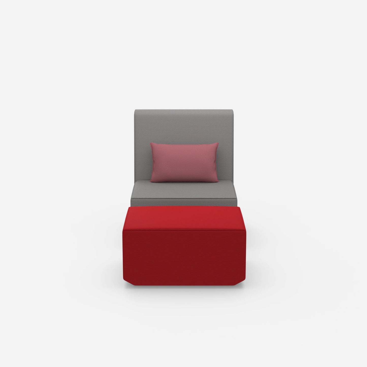 Modular & comfortable reading chair from the front