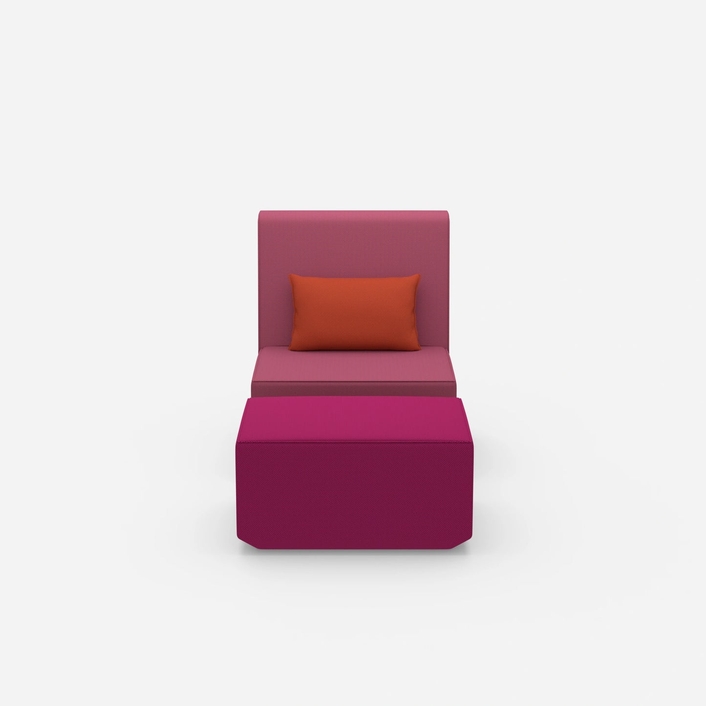 Modular & comfortable reading chair from the front