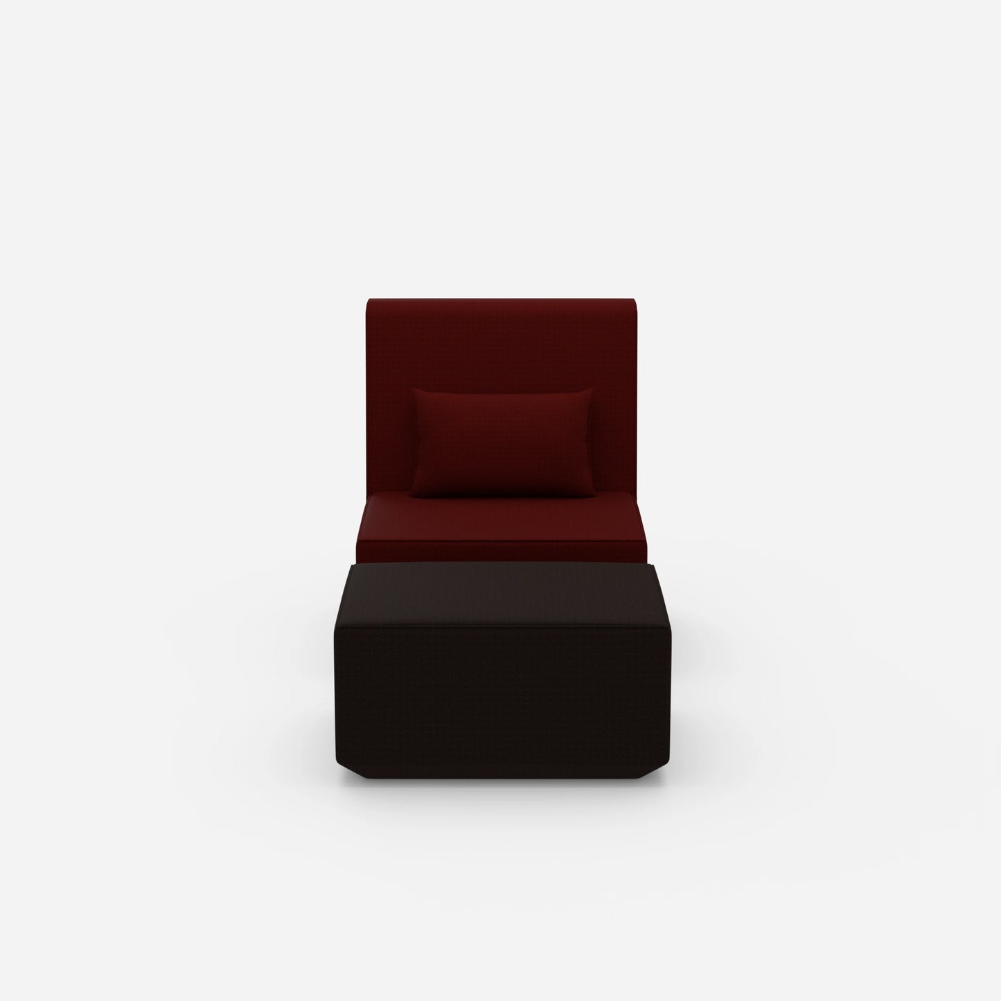Modular & comfortable reading chair from the front