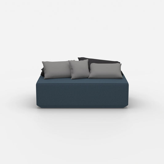 Modular pouf from the front
