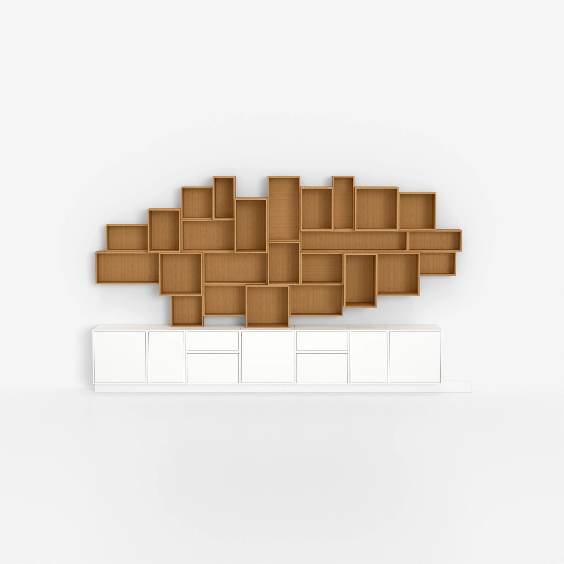 Modular shelving RK1123 from the front