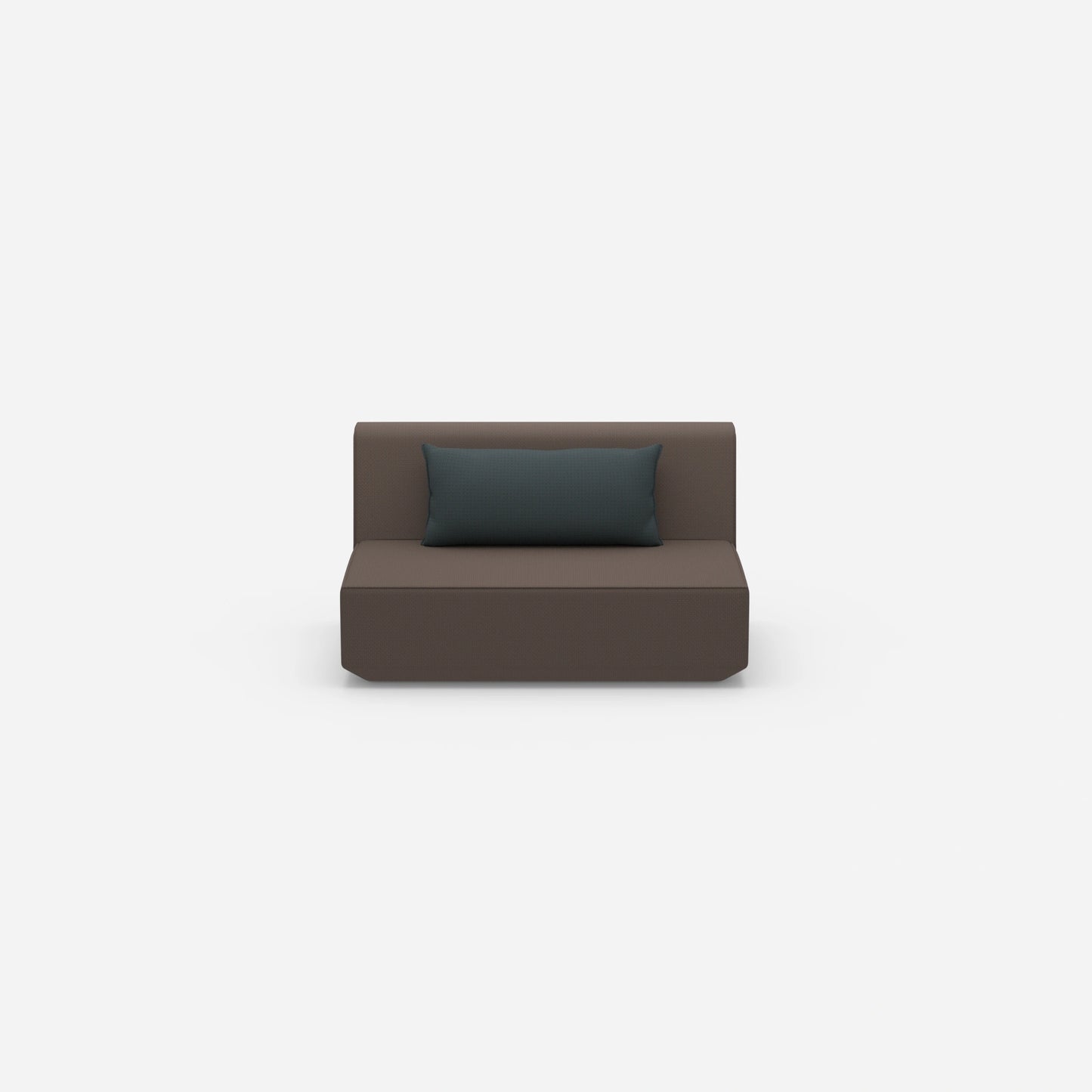 Modular sofa 120 cm wide from the front