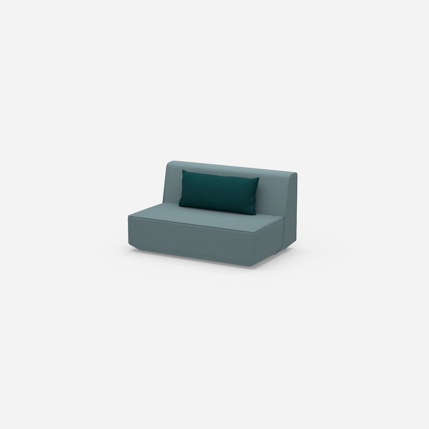 Modular sofa 120 cm wide from the side
