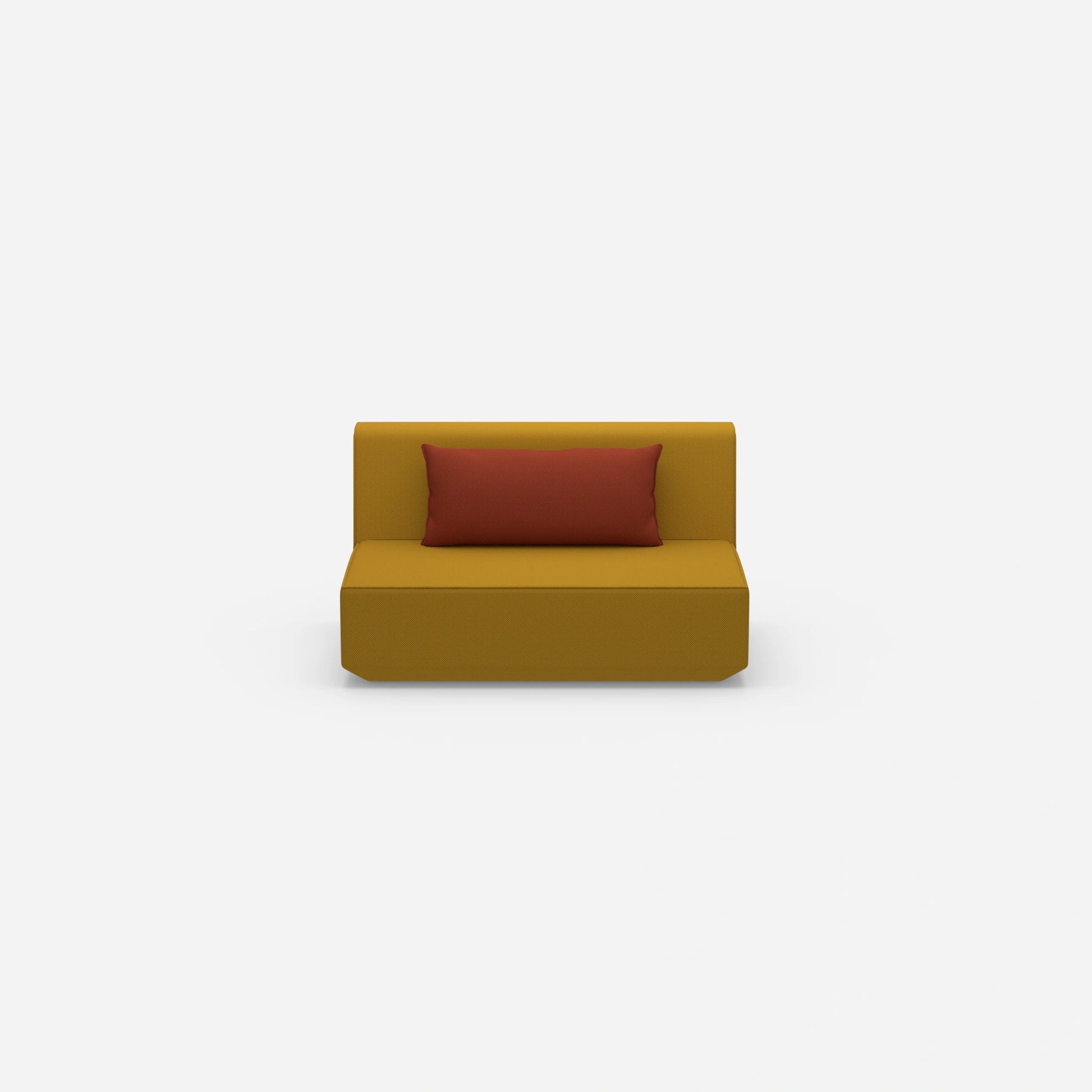 Modular sofa 120 cm wide from the front