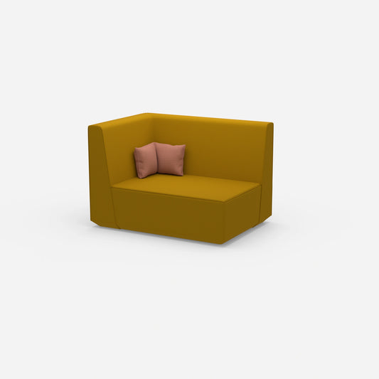 Modular sofa 140 cm wide from the side