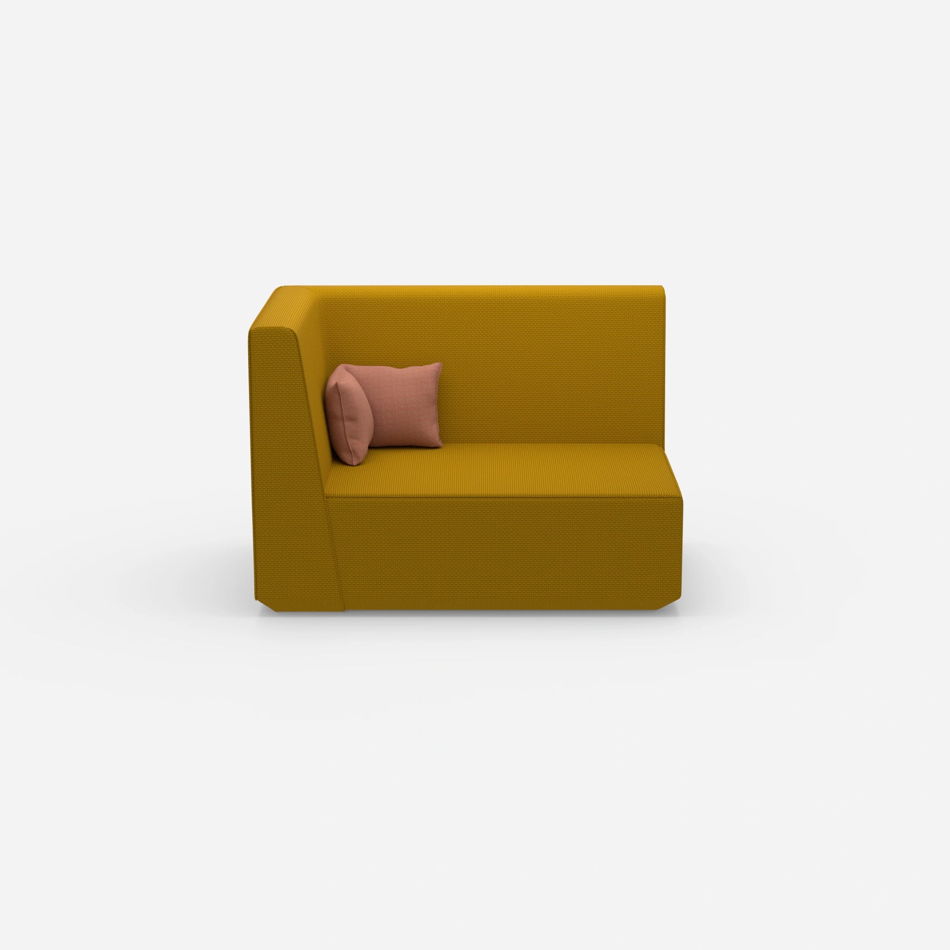 Modular sofa 140 cm wide from the front