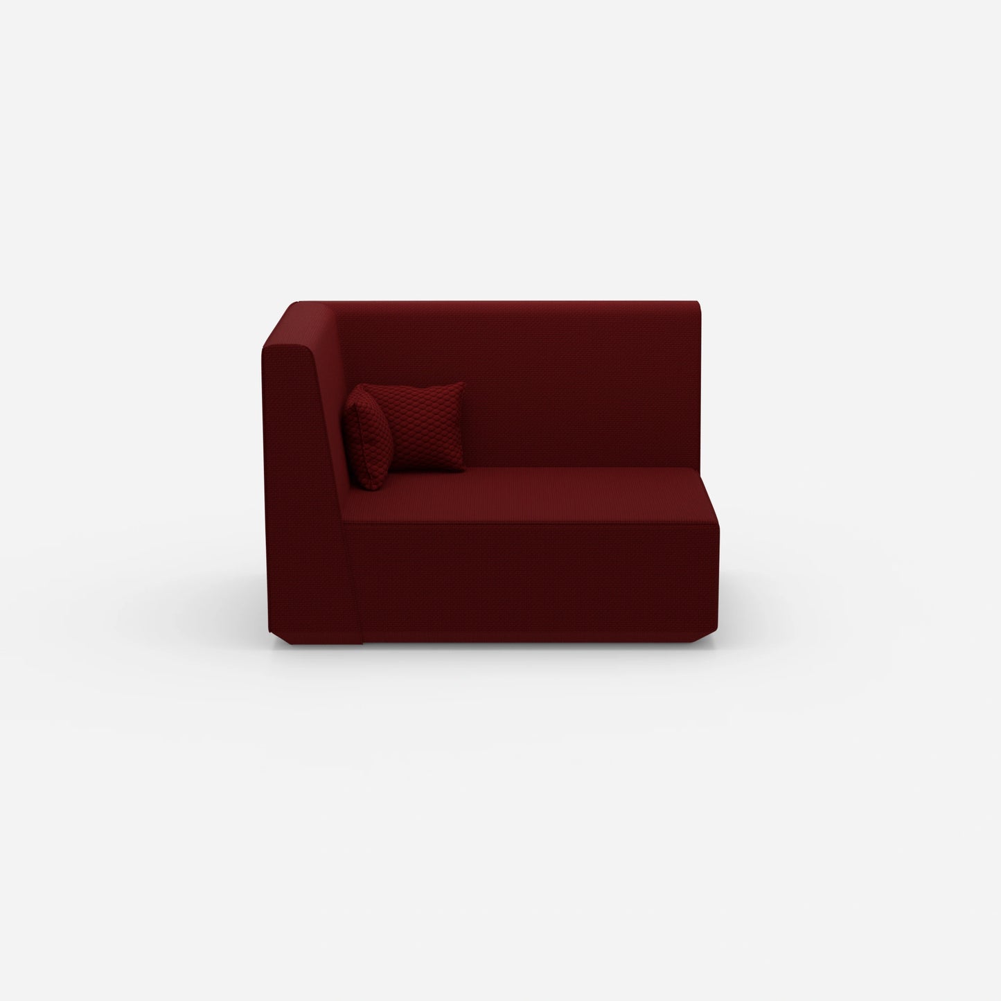 Modular sofa 140 cm wide from the front