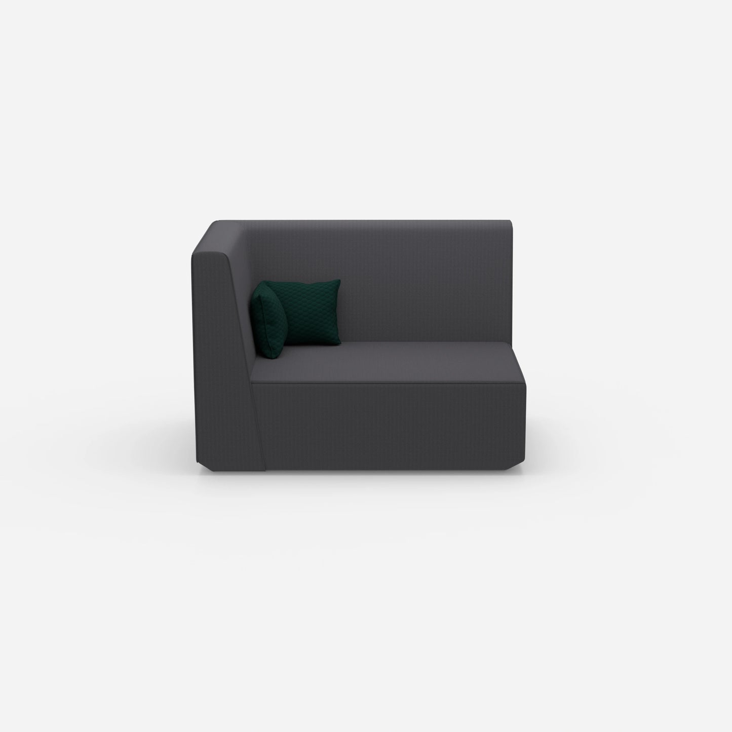Modular sofa 140 cm wide from the front