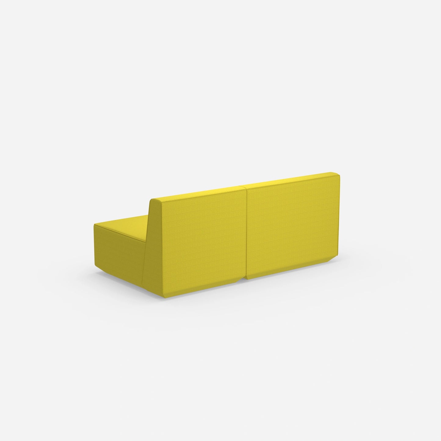 Modular sofa colorful 2 persons from behind