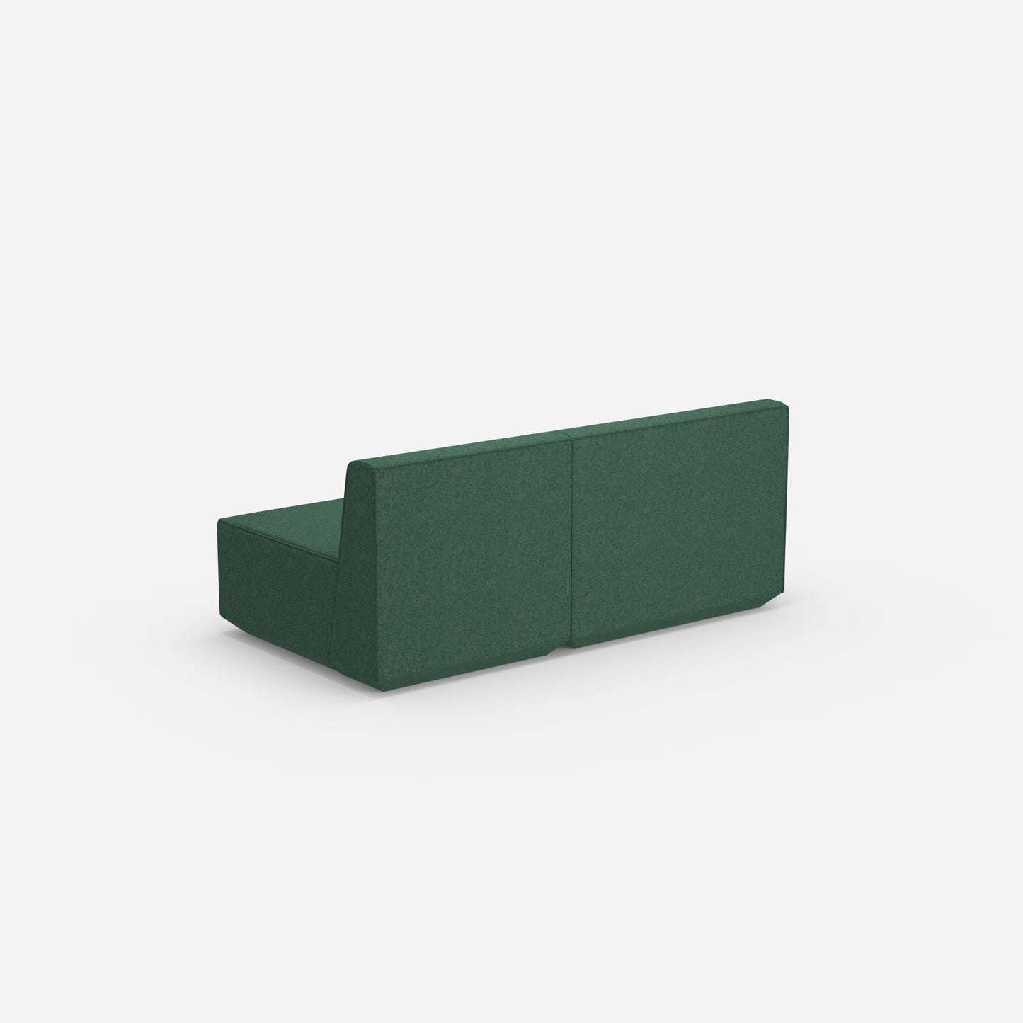 Modular sofa colorful 2 persons from behind
