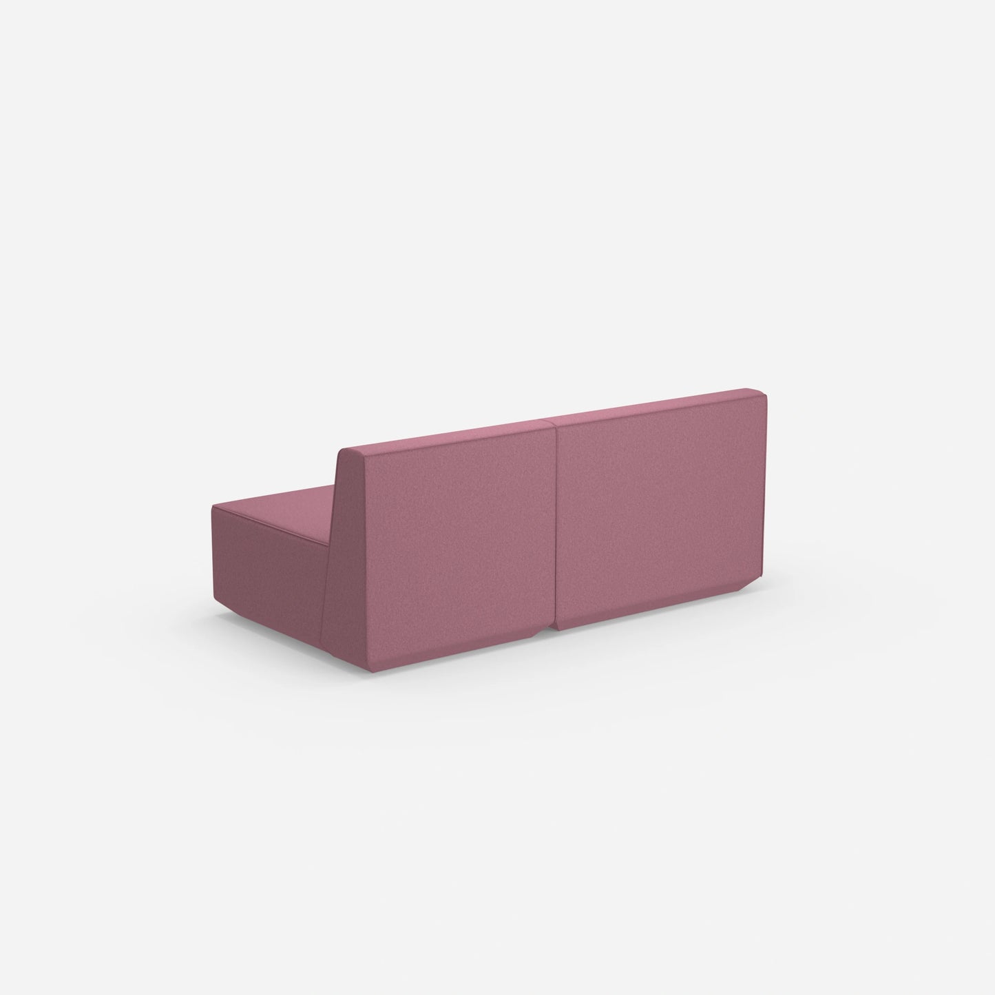 Modular sofa colorful 2 persons from behind