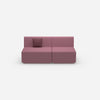 Modular sofa colorful 2 people from the front