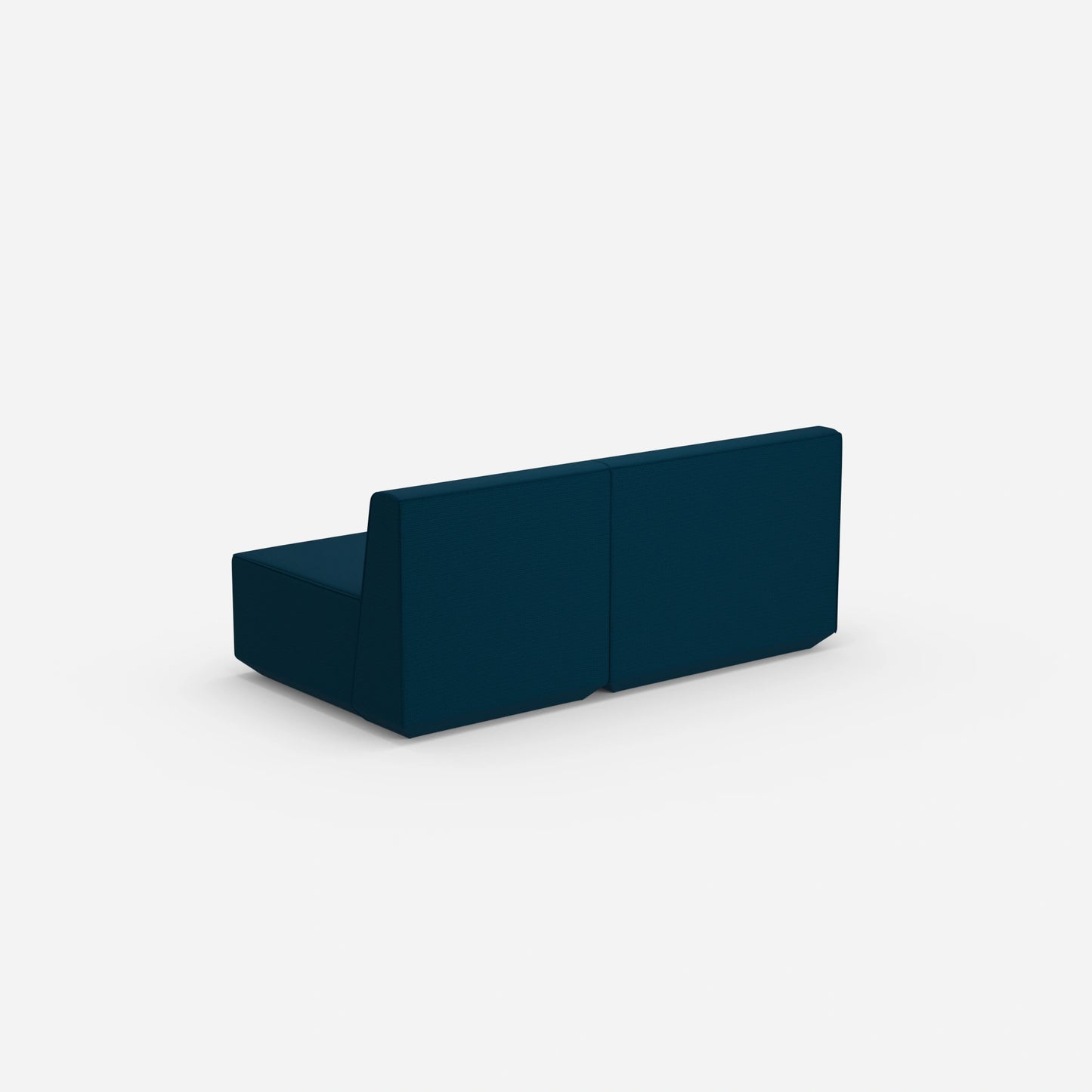 Modular sofa colorful 2 persons from behind