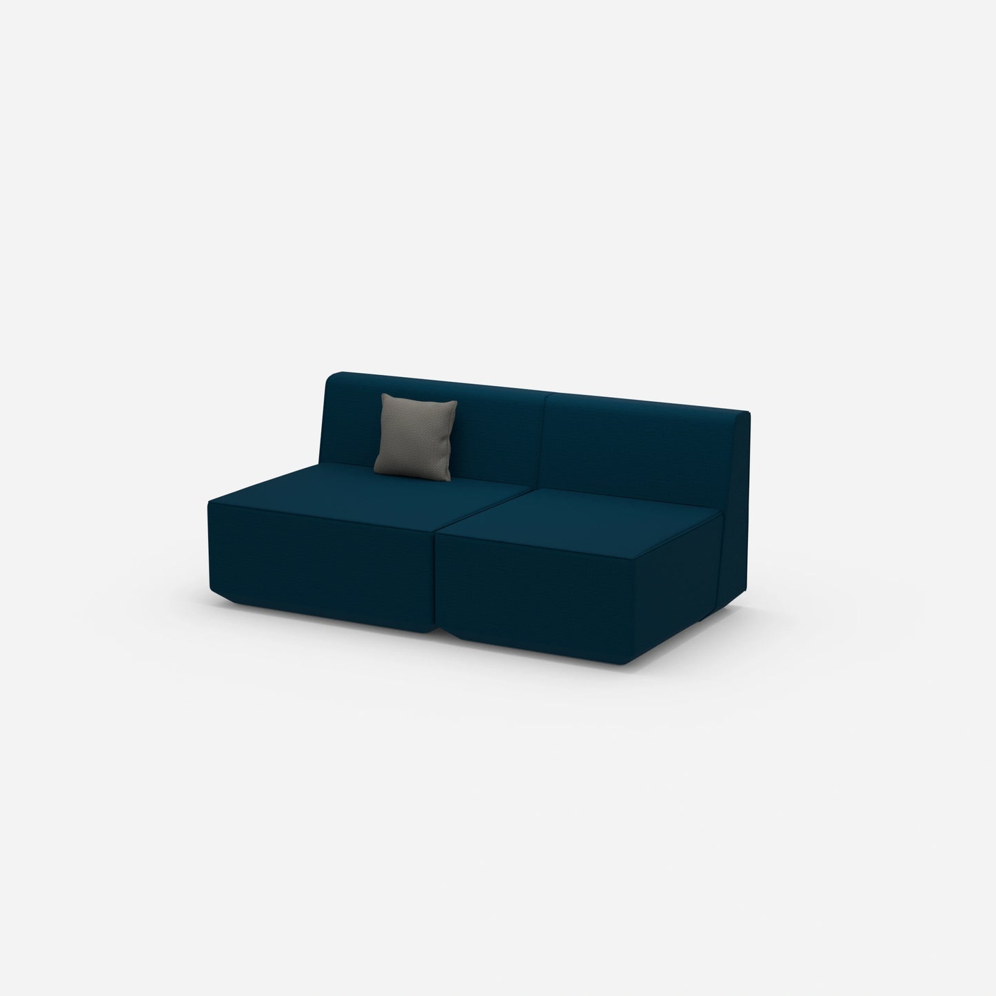 Modular sofa colorful 2 persons from the side
