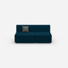 Modular sofa colorful 2 people from the front