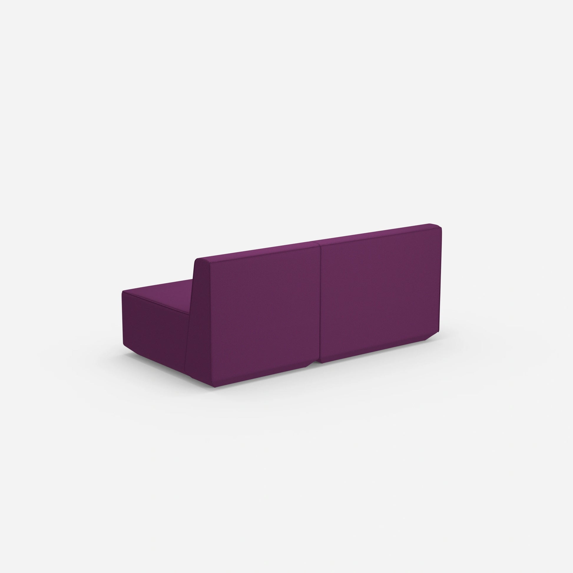 Modular sofa colorful 2 persons from behind
