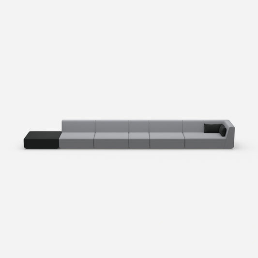 Modular sofa minimalist from the front