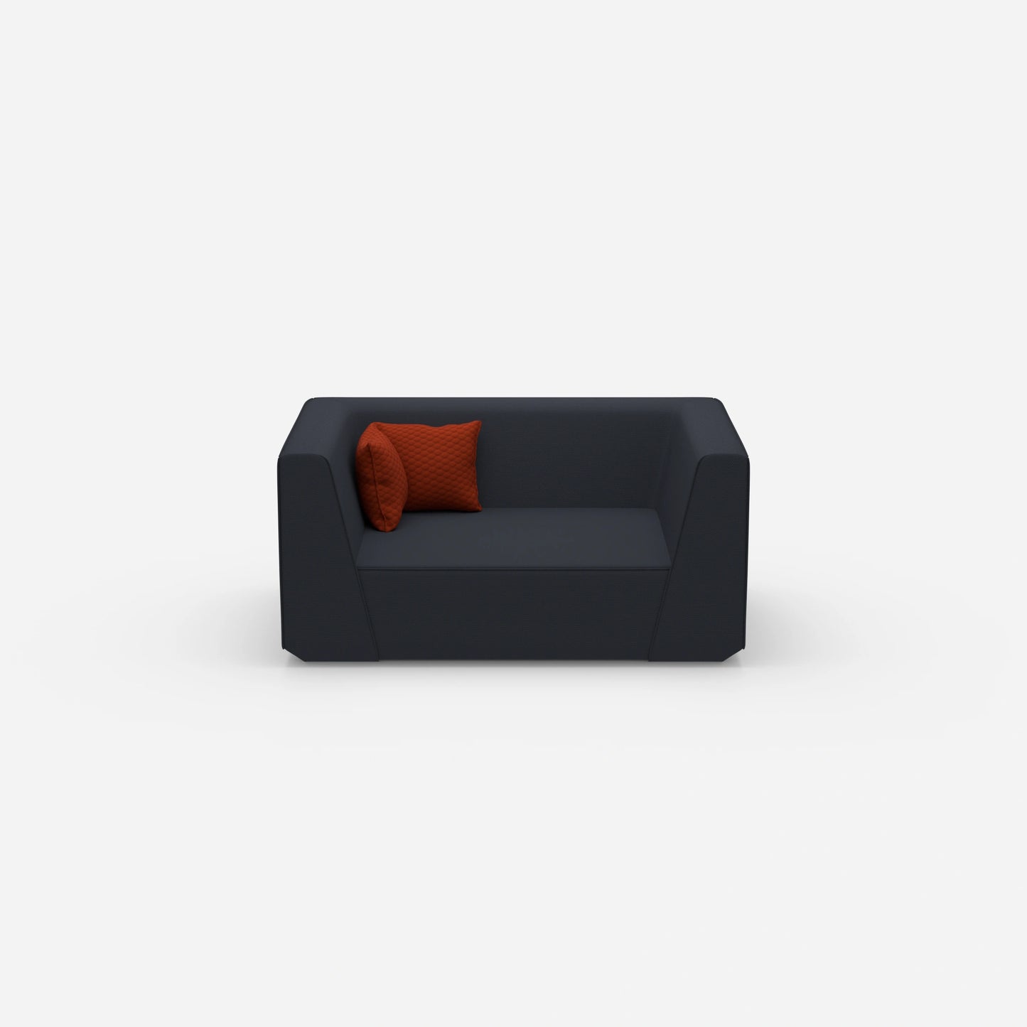 Modern modular sofa from the front