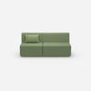 Modular sofa without armrests from the front