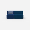 Modular sofa without armrests from the front
