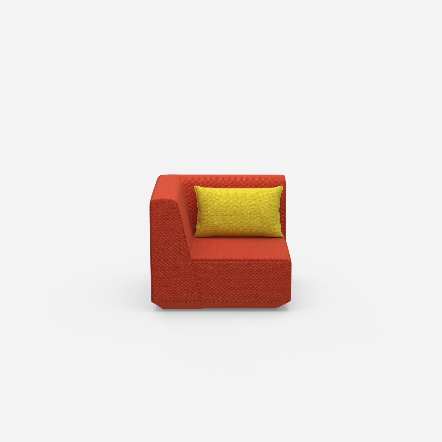 Low armchair from the front