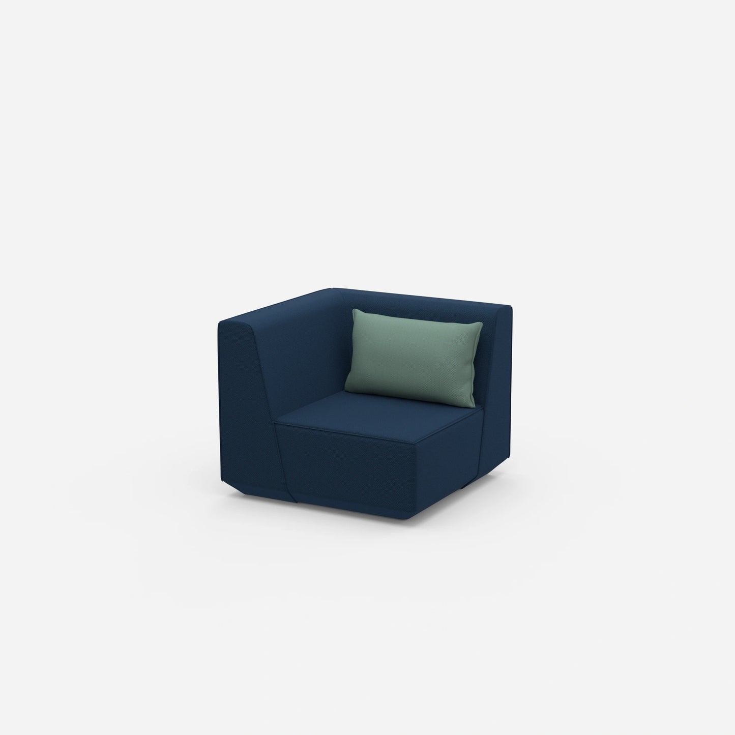 Low armchair from the side