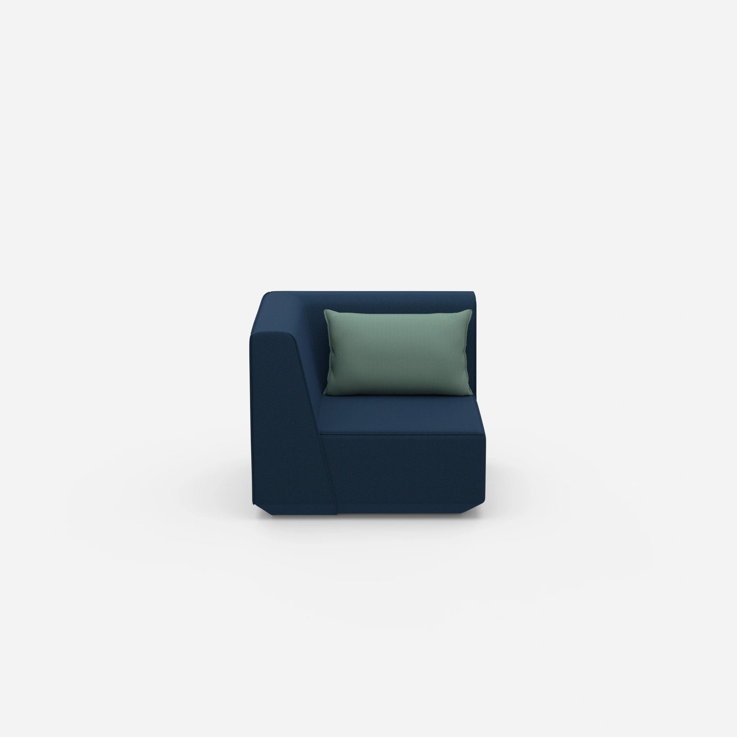 Low armchair from the front