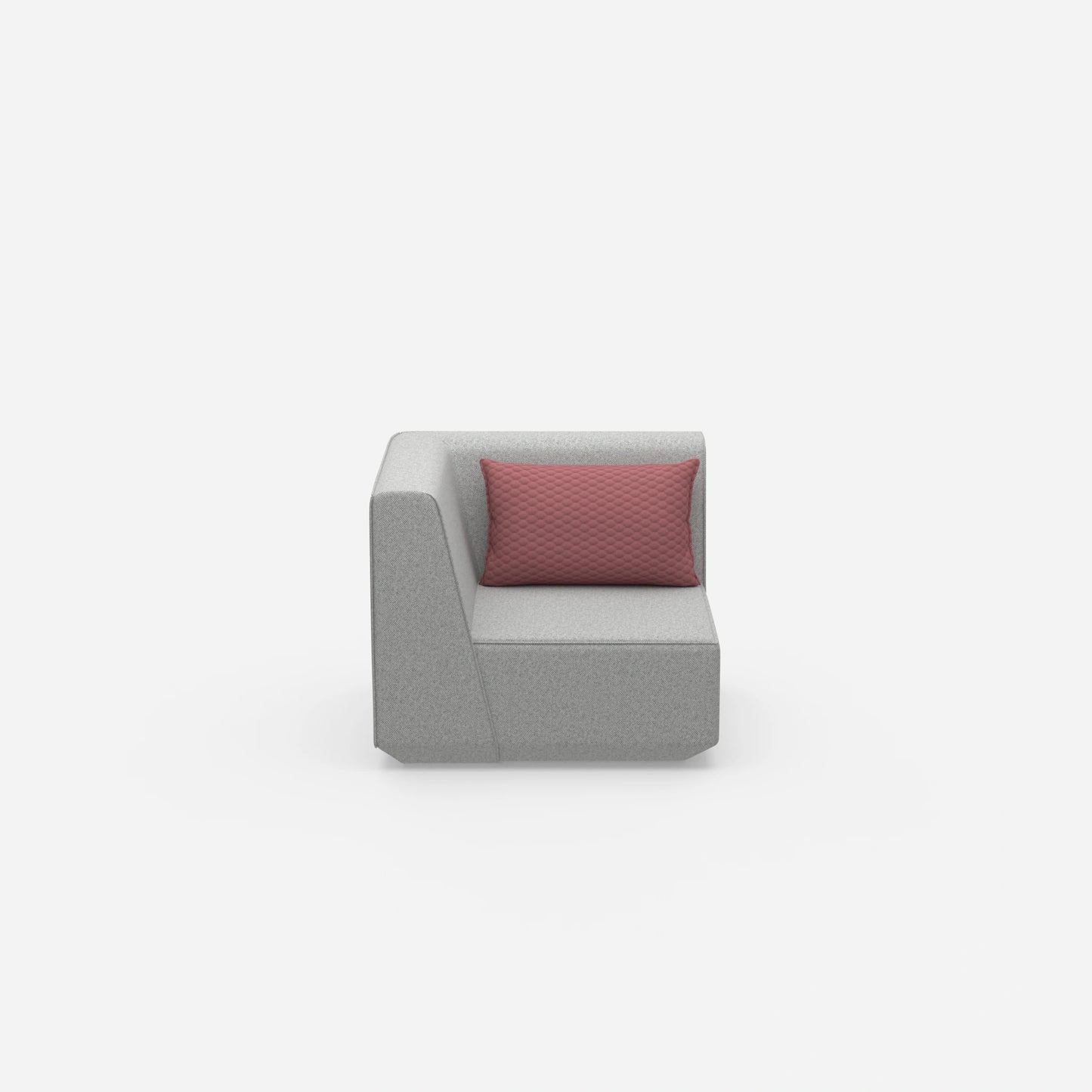 Low armchair from the front