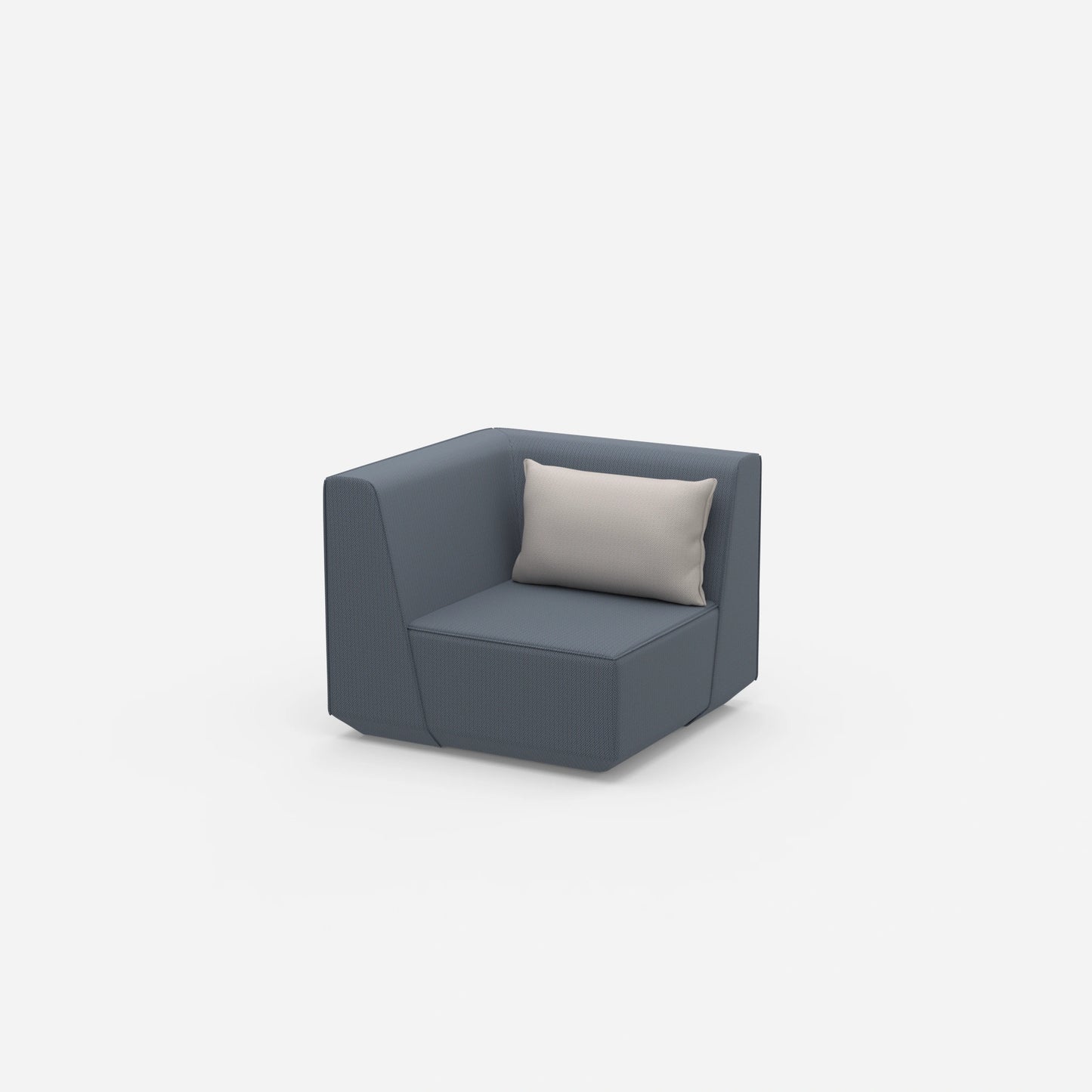 Low armchair from the side