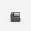 Low armchair from the front