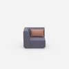 Low armchair from the front