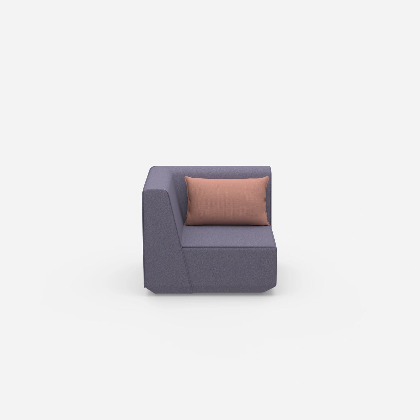 Low armchair from the front