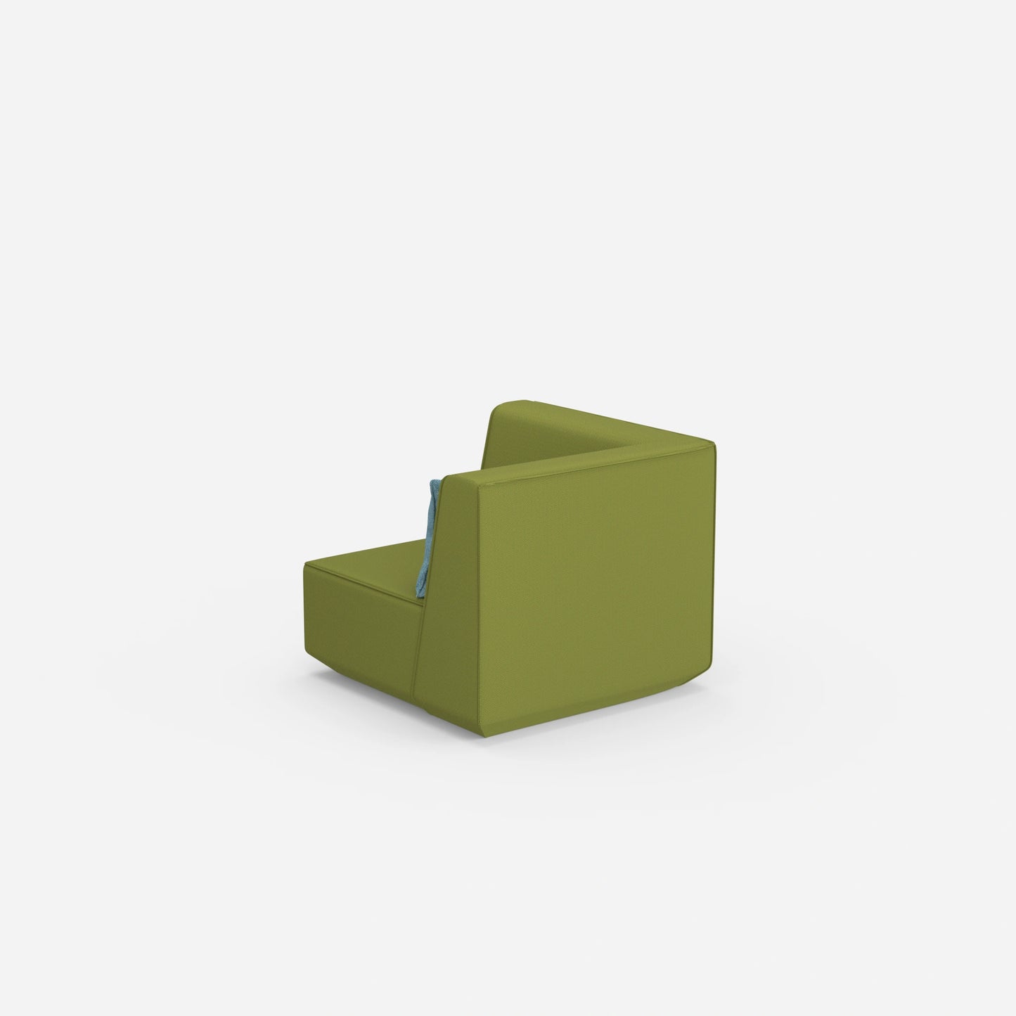 Low armchair from behind
