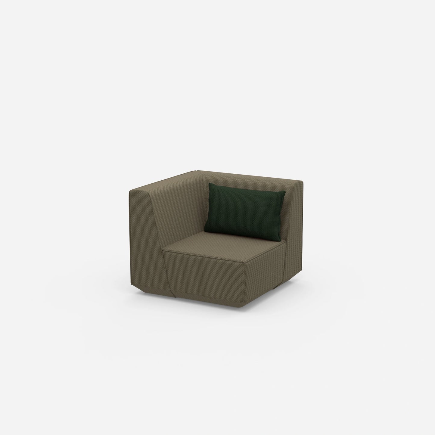 Low armchair from the side