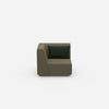 Low armchair from the front