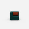 Low armchair from the front