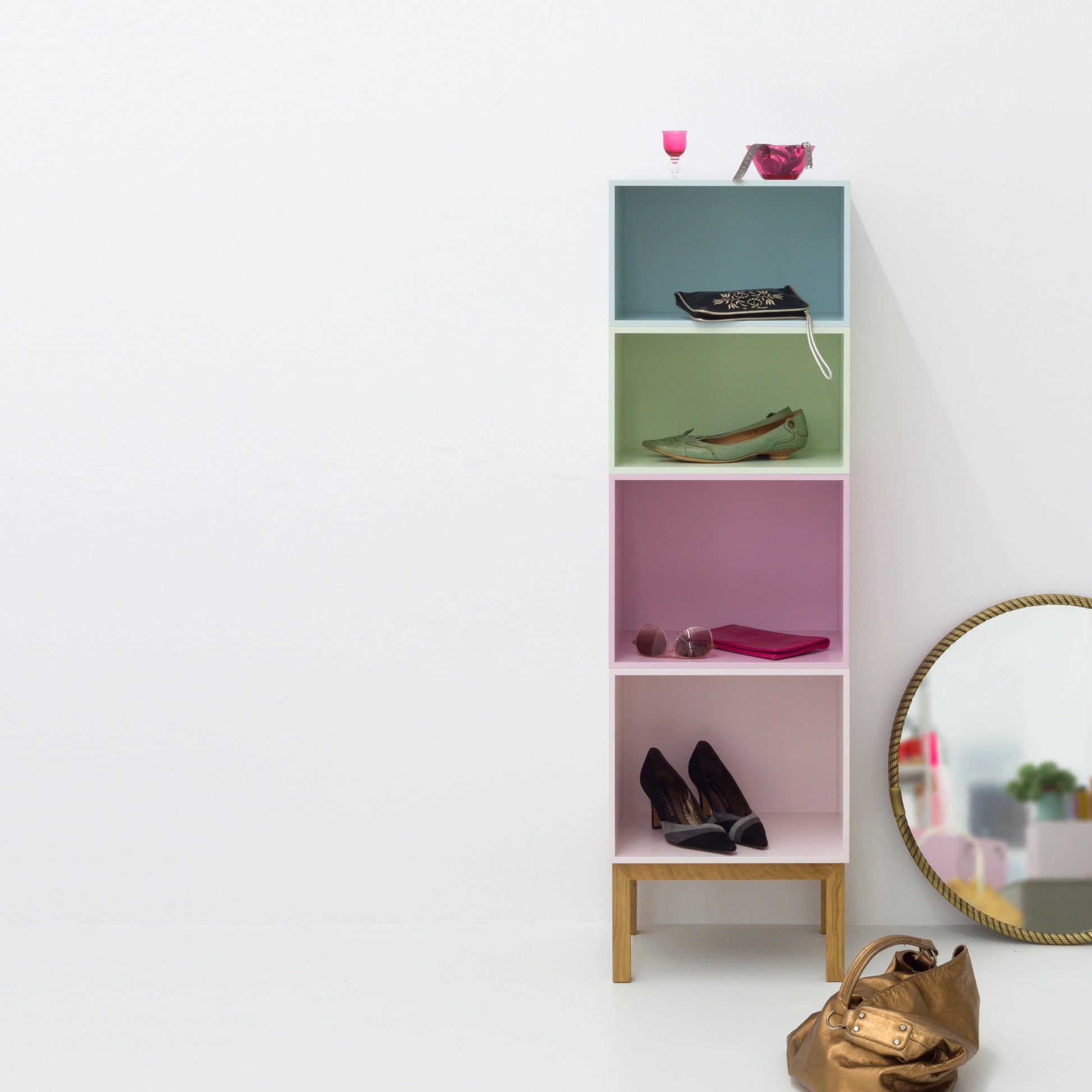 Niche shelving RK145 from the front
