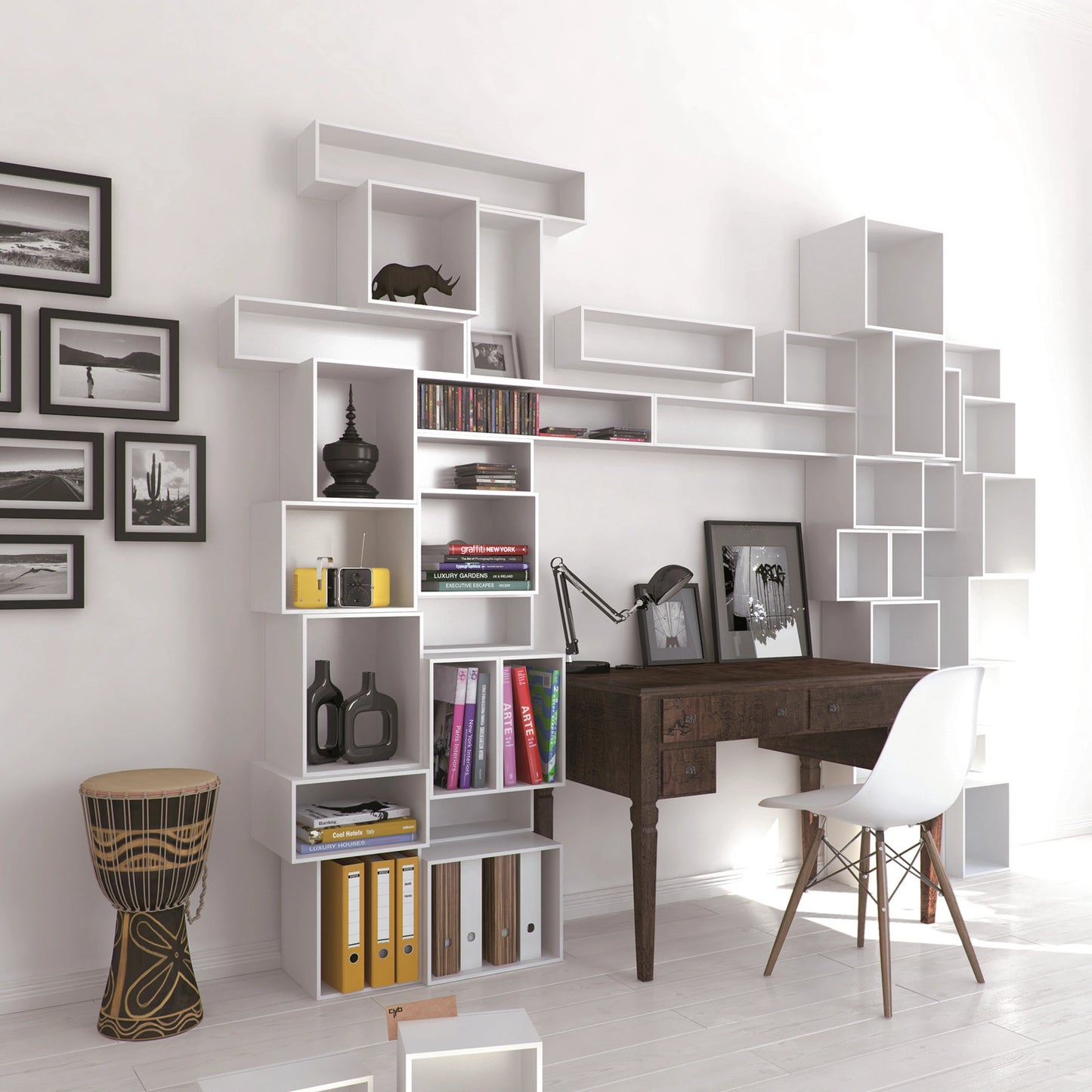 Niche shelving RK254 from the right-hand side