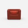 Upholstered armchair from the front