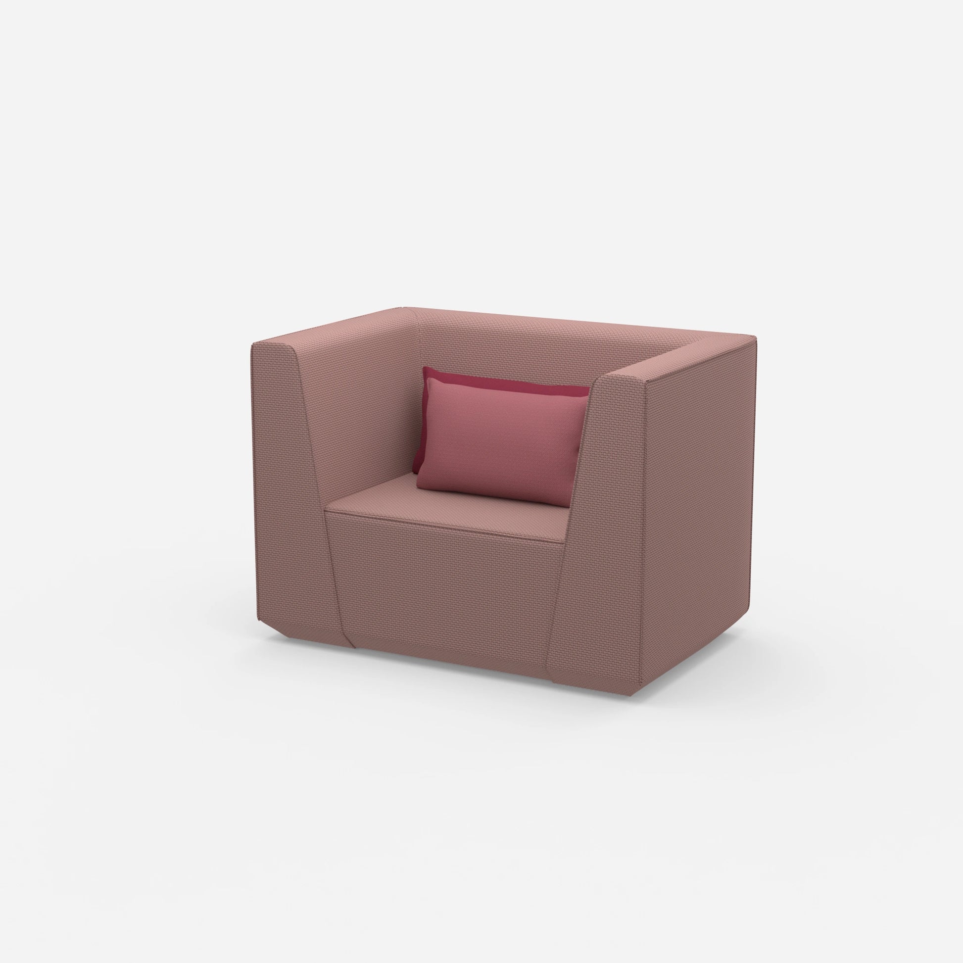 Upholstered armchair from the side