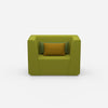 Upholstered armchair from the front