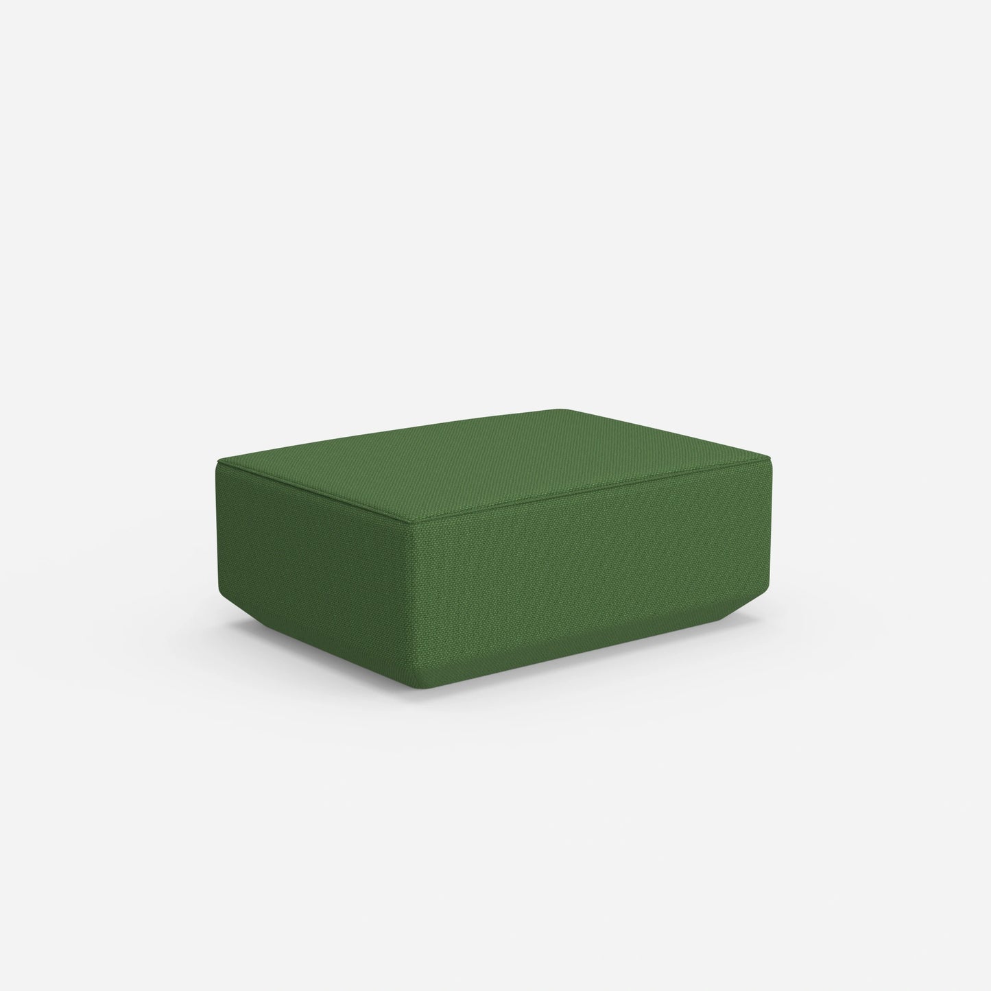 Pouf in green from behind