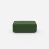 Pouf in green from the front